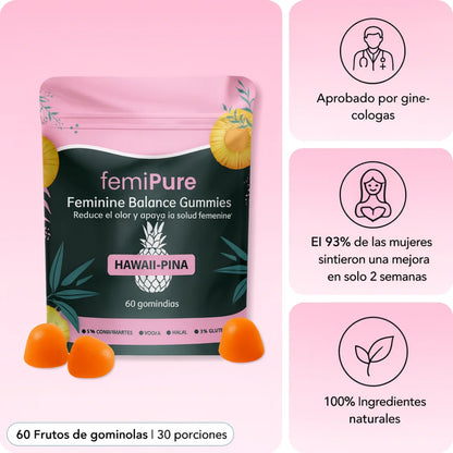 Femmi™ Gomitas: Olvidate del mal olor y la incomodidad